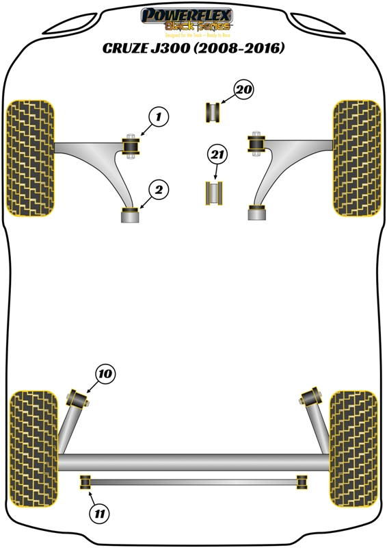 PowerAlign Camber Bolt Kit (12mm x 60mm) - Image 2